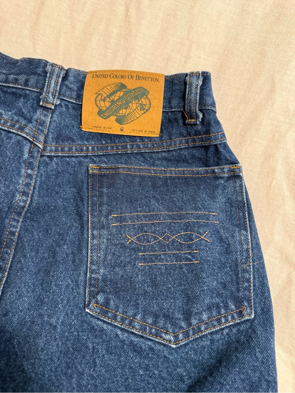 United Colors of Benetton Vintage 90s Women’s Jean Skirt